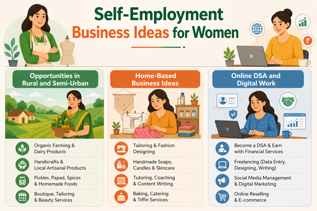 self-employment ideas for women